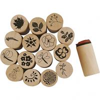 diverse Deco Art Stempel, D: 20mm, H: 26mm, 15 Stk