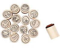 Creotime stempels smileys 20 mm 15 stuks