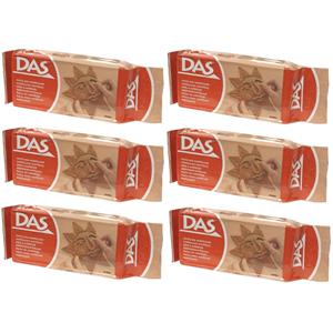 6x DAS Boetseer klei terra 500 gram Beige