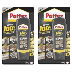 2x Alleslijm Pattex 100 gram Transparant