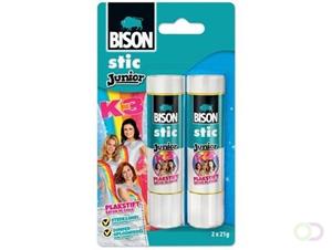 Bison Junior K3 plakstift 21 g, blister met 2 stuks
