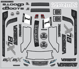 Arrma Vorteks Body Decals (AR490042)