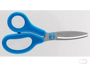 Plus FitCut Curve KIDS schaar, fluorine bladen, 14,5 cm, blauw, op blister