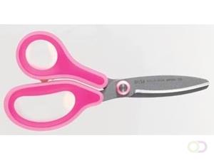 Plus FitCut Curve KIDS schaar, fluorine bladen, 14,5 cm, rood, op blister
