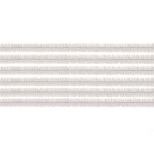 30x chenilledraad wit 50 cm hobby artikelen Wit