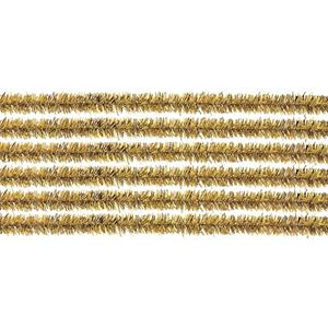 30x chenilledraad goud 50 cm hobby artikelen Goudkleurig