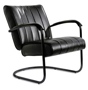 Bel Air Retro Loungestoel LC-01 Full Black