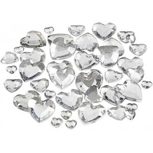 504 stuks Hartjes strasstenen zilver Zilver