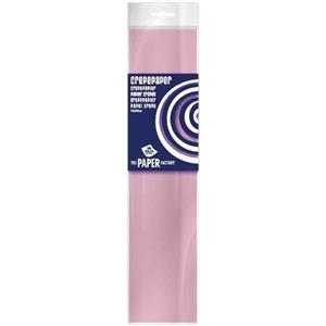 Haza 6x Crepe papier plat licht roze 250 x 50 cm knutsel materiaal Roze