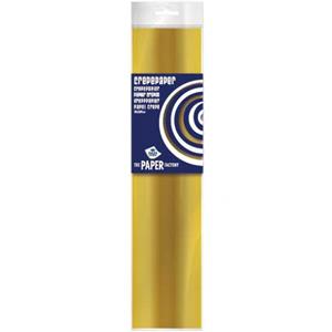 Hansa 10x Crepe papier plat goud 250 x 50 cm knutsel materiaal Goudkleurig