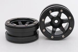 metsafil 1:10 Crawler Felgen PT-Wave Schwarz 2St.