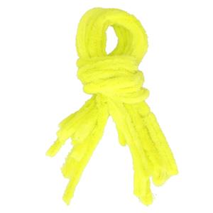 30x Geel chenille draad 14 mm x 50 cm Geel