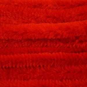 30x Rood chenille draad 14 mm x 50 cm Rood