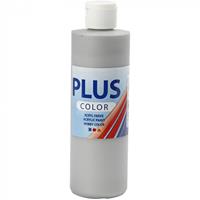 pluscolor Plus Color Bastelfarbe, Silber, 250 ml/ 1 Fl.