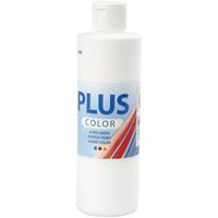 pluscolor Plus Color Bastelfarbe, Weiß, 250 ml/ 1 Fl.