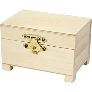 2x stuks houten kistjes onbedrukt 6x 9 x 6 cm Bruin