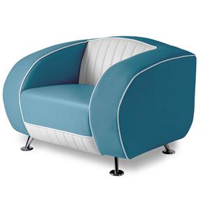 Bel Air Retro Fauteuil SF-01CB Blauw