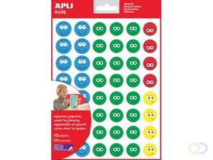 Apli Kids beloningsstickers Happy Smile, groot, blister met 12 vellen