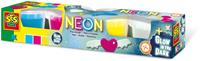 SES Creative kleiset neon en glow in the dark junior 4x90gr