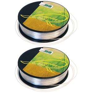 2x Nylon hobby binddraad/etalagedraad 0.3 mm x 25 meter -