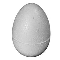 Bellatio 10x stuks Piepschuim vormen eieren van 7 cm Wit