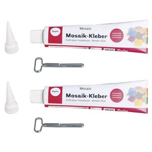 Rayher hobby materialen 2x Mozaiek en hobby lijm 80 ml Transparant