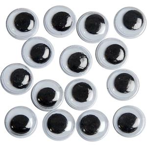 40x Wiebel oogjes/googly eyes 8 mm Multi