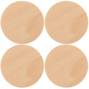 12x Houten schijven/cirkels 9 cm hobby/knutselmateriaal -