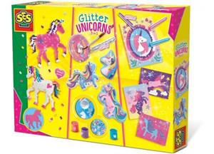 SES Creative knutselset 3 in 1 glitter unicorns