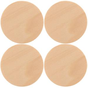 4x Houten schijven/cirkels 9 cm hobby/knutselmateriaal -