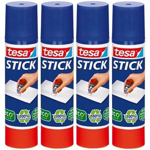 Tesa 6x  lijmstift 40 gram hobby/knutselbenodigdheden Transparant