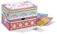 Totum knutselset Glitter Box Unicorn meisjes 3 delig