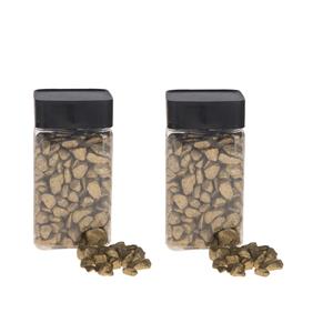 2x Decoratie/hobby stenen goud 600 gram Goudkleurig