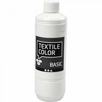 Creotime textielverf 500ml wit 1 stuk