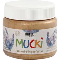 Creativ Company Mucki Vingerverf Goud Metallic, 150ml