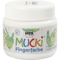 KREUL Fingerfarbe , MUCKI, , weiß, 150 ml