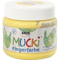 Creativ Company Mucki Vingerverf Geel, 150ml