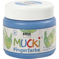 Creativ Company Mucki Vingerverf Blauw, 150ml