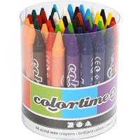 Colortime kleurkrijt 10 cm 48 stuks