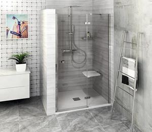 Polysan FORTIS LINE Nisdeur douche 900mm, helder glas/rechts
