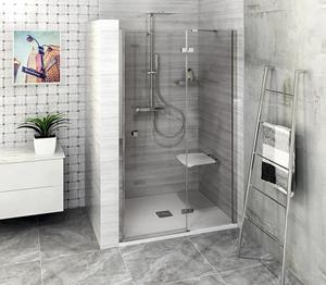 Polysan FORTIS LINE Nisdeur douche 1000mm, helder glas/rechts