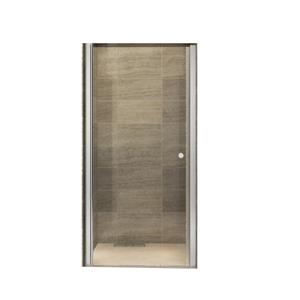 Boss & Wessing Douchedeur  Lusso 80x190 cm Helder Glas Aluminium Chroom Profiel