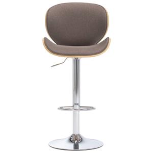 vidaXL Barstoel stof taupe