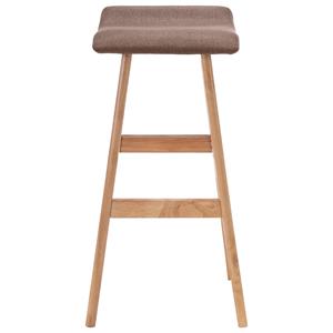 vidaxl Barstoel stof taupe