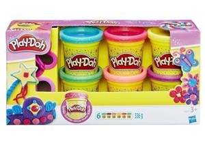 Play-Doh Glitzerknete, 8er-Pack, mehrfarbig