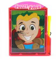 Toi-Toys tekenbord Magnetic Fuzzy Face junior rood 2 delig