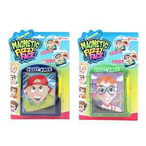 Toi-Toys tekenbord Magnetic Fuzzy Face junior rood 2 delig