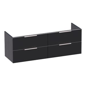 sanituba EVO onderkast 140cm black wood