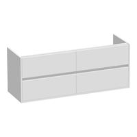 sanituba NEXXT onderkast voor dubbele wasbak 140cm mat wit