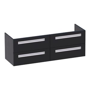 sanituba IQ onderkast 140cm black wood